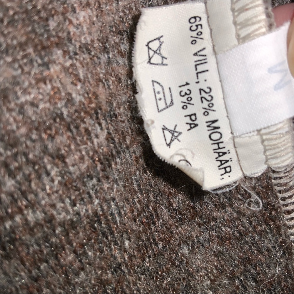 bastion wool mohair magnetic close coat M heather brown - Picture 4 of 7